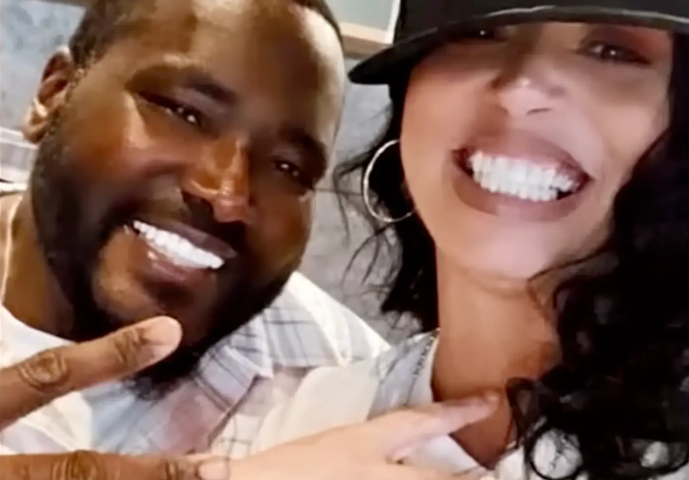 Quinton Aaron with his ex Margarita DeLeon (Instagram/officialquintonaaron)