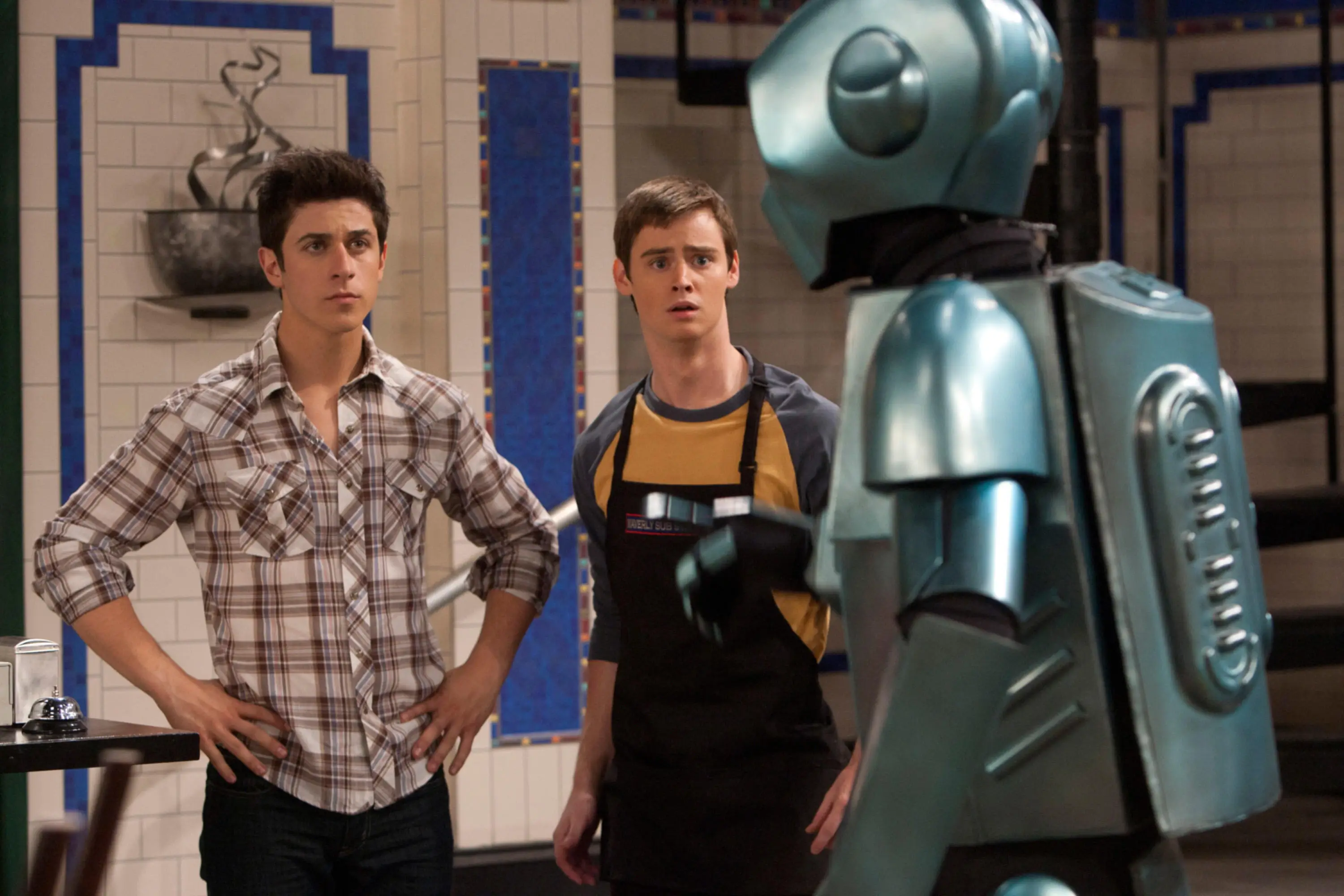 Dan Benson (right) starred in Wizards of Waverly Place from 2007 to 2012.