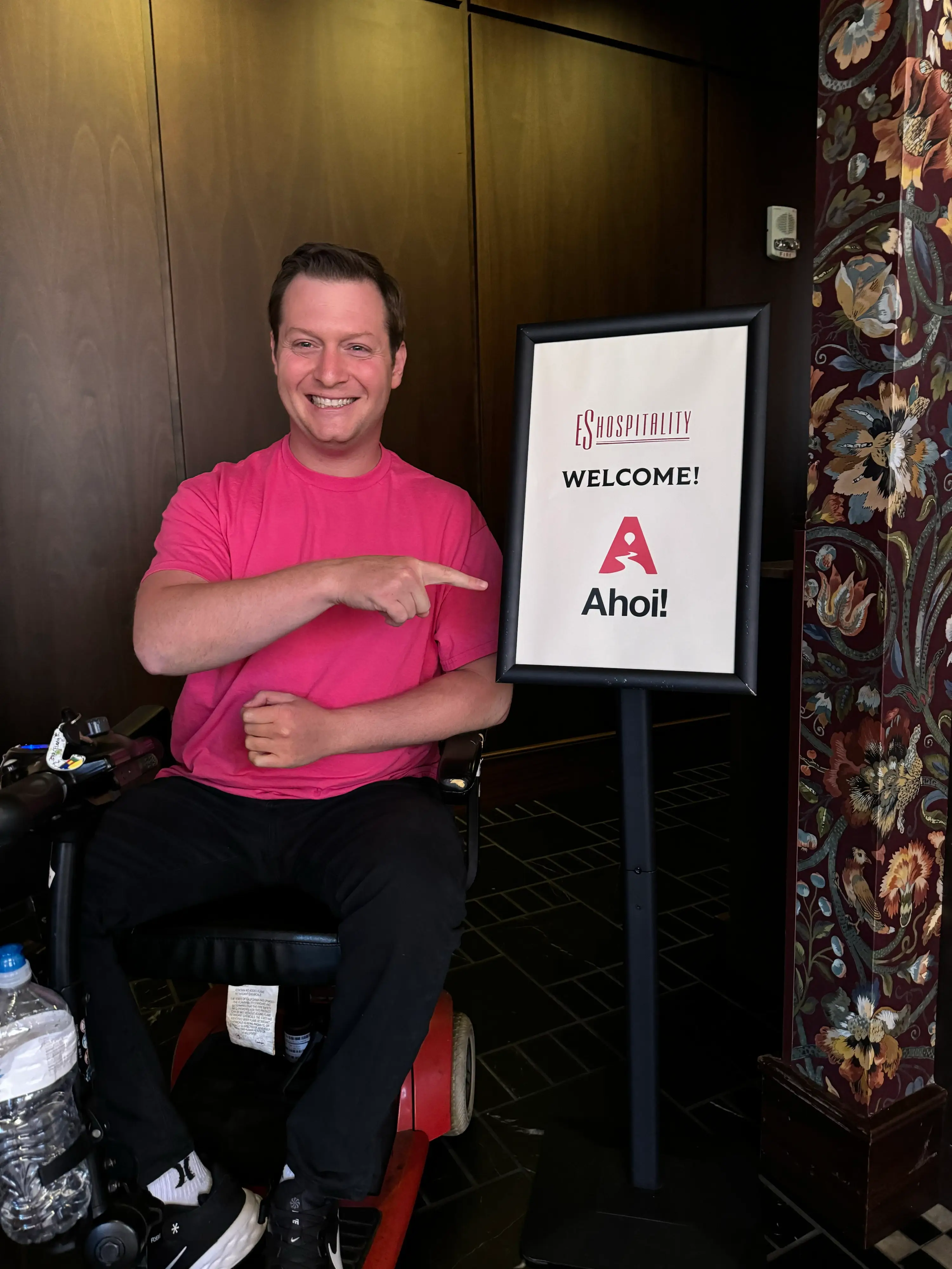 In 2021, Jacob co-founded 'Ahoi' - an app designed to help people with disabilities navigate accessibility challenges when out and about (SNWS)