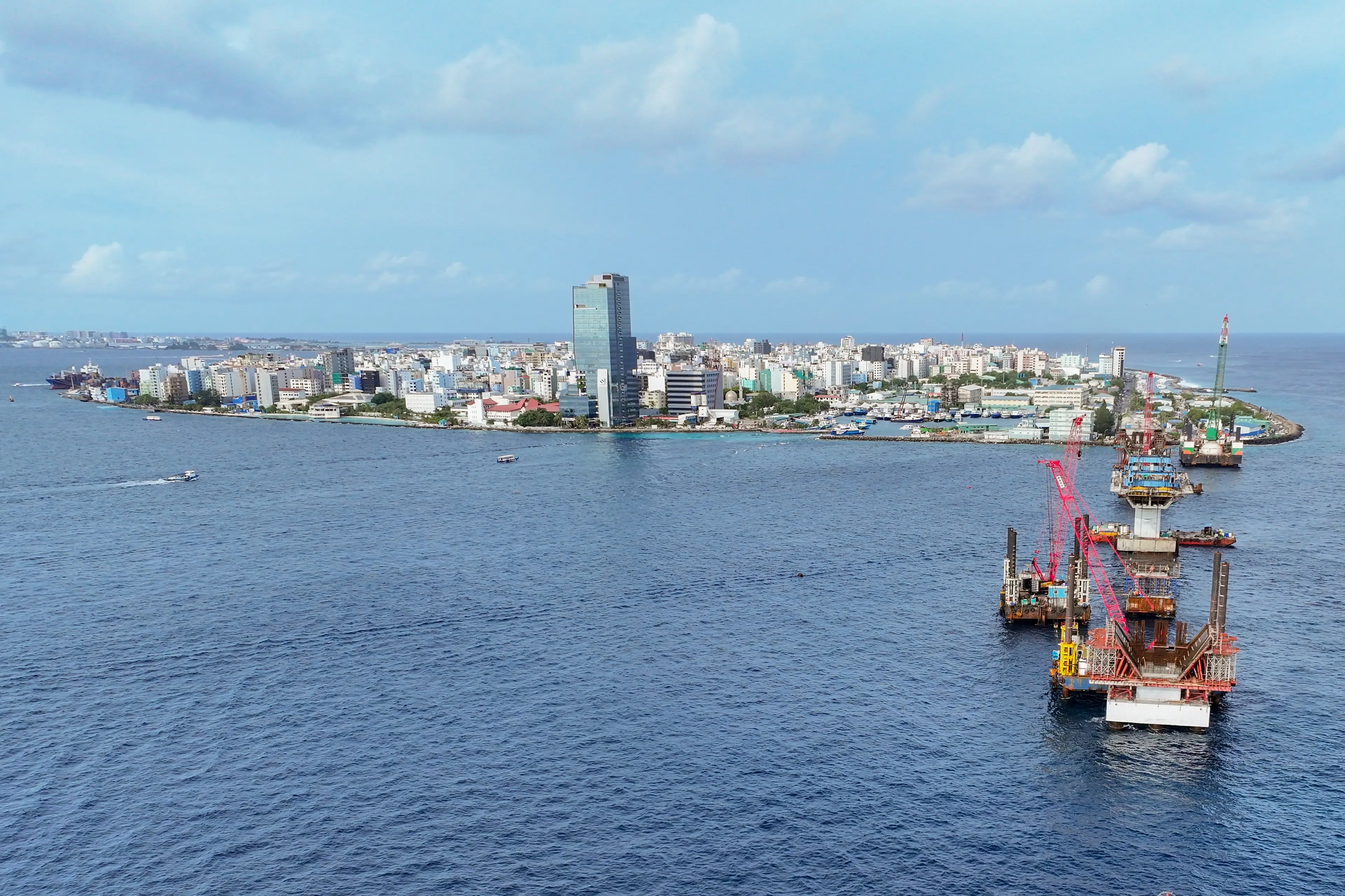 The Maldives is at high risk from climate change (MOHAMED AFRAH/AFP via Getty Images)