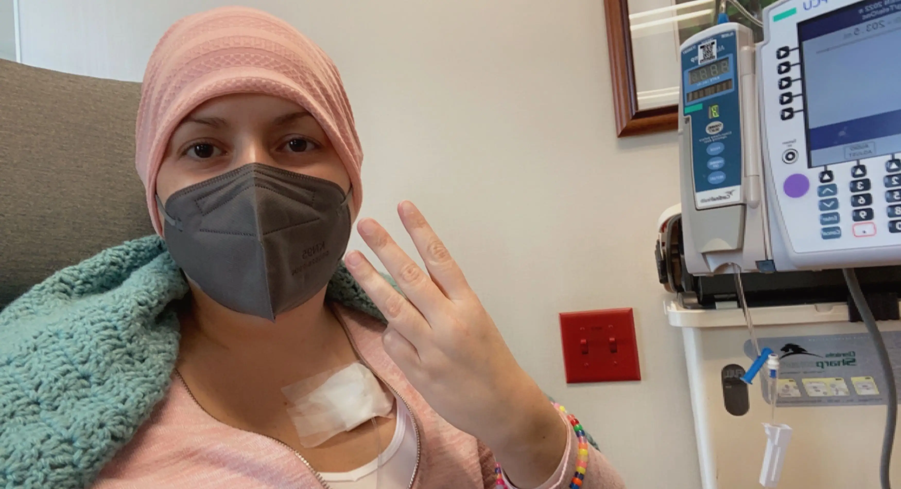 She endured gruelling rounds of chemo for months (Kennedy)