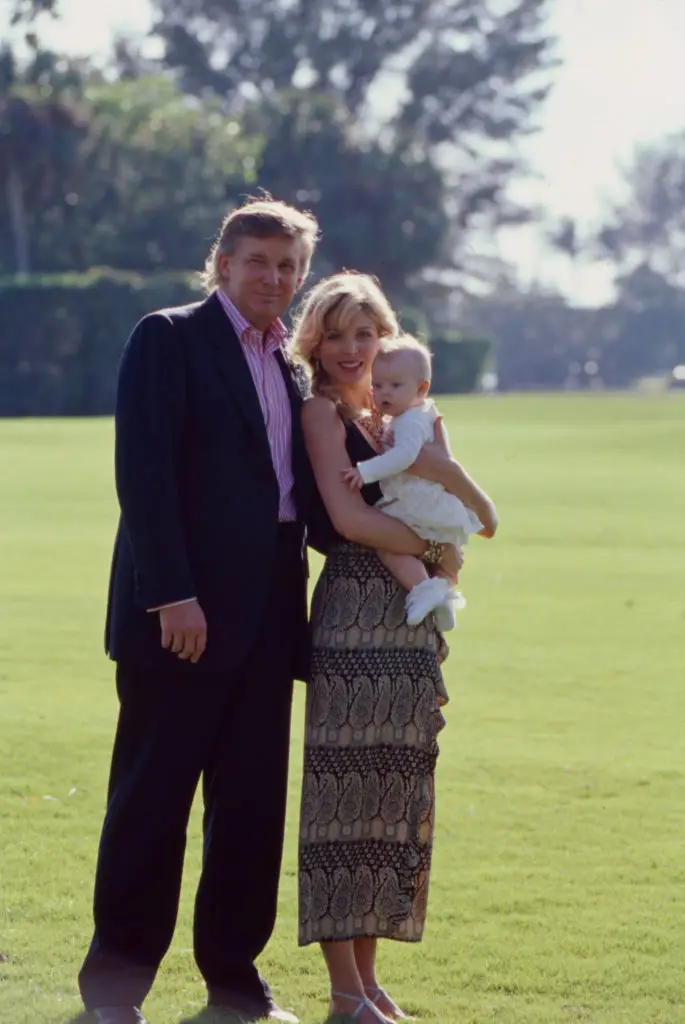 Donald Trump, Marla Maples and Tiffany Trump pictured back in 1994 (Brent Peterson /Disney General Entertainment Content via Getty Images)