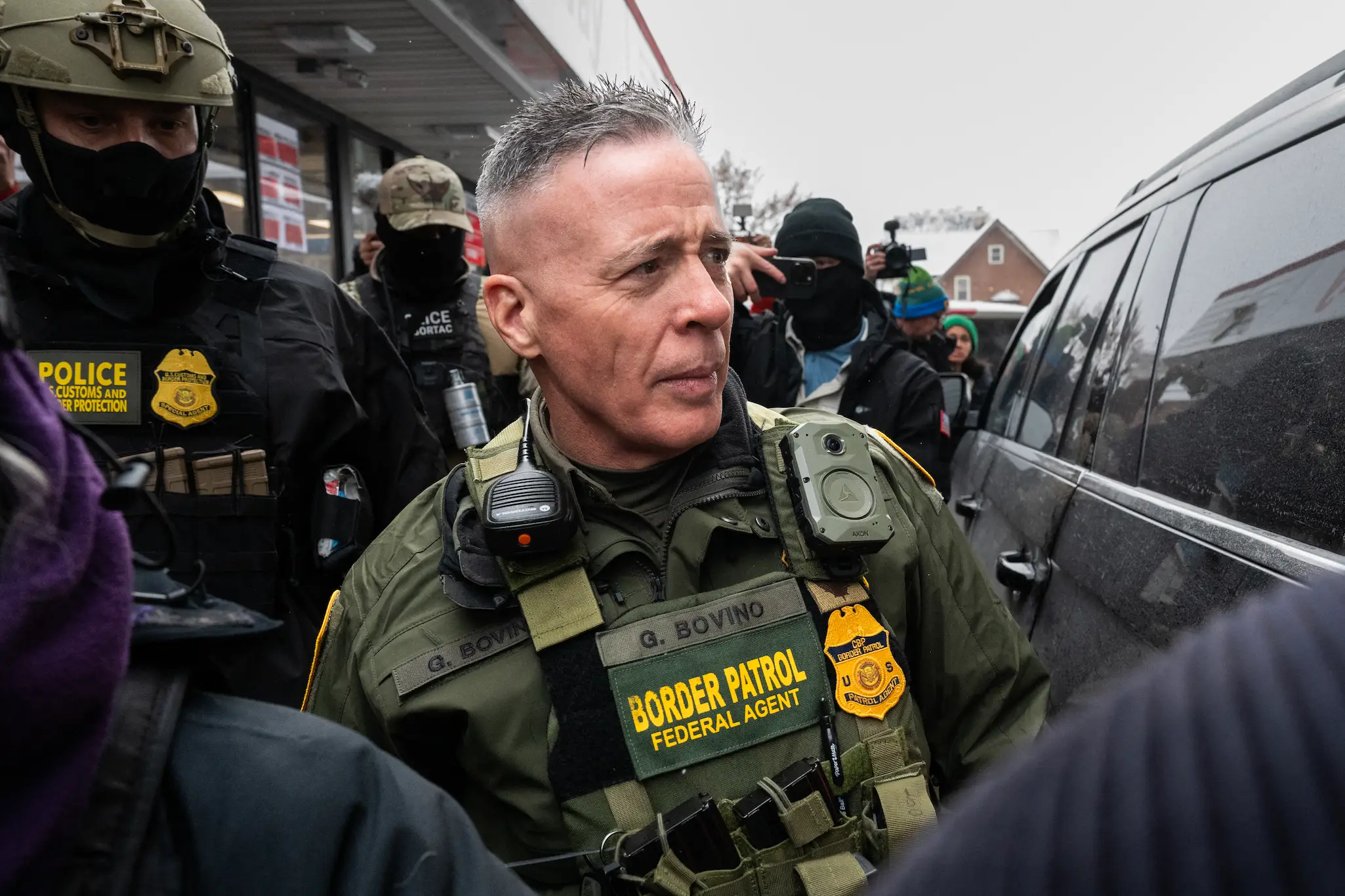 Bovino has dismissed the videos of the shooting and said an investigation will unveil the truth  (ROBERTO SCHMIDT / AFP via Getty Images)