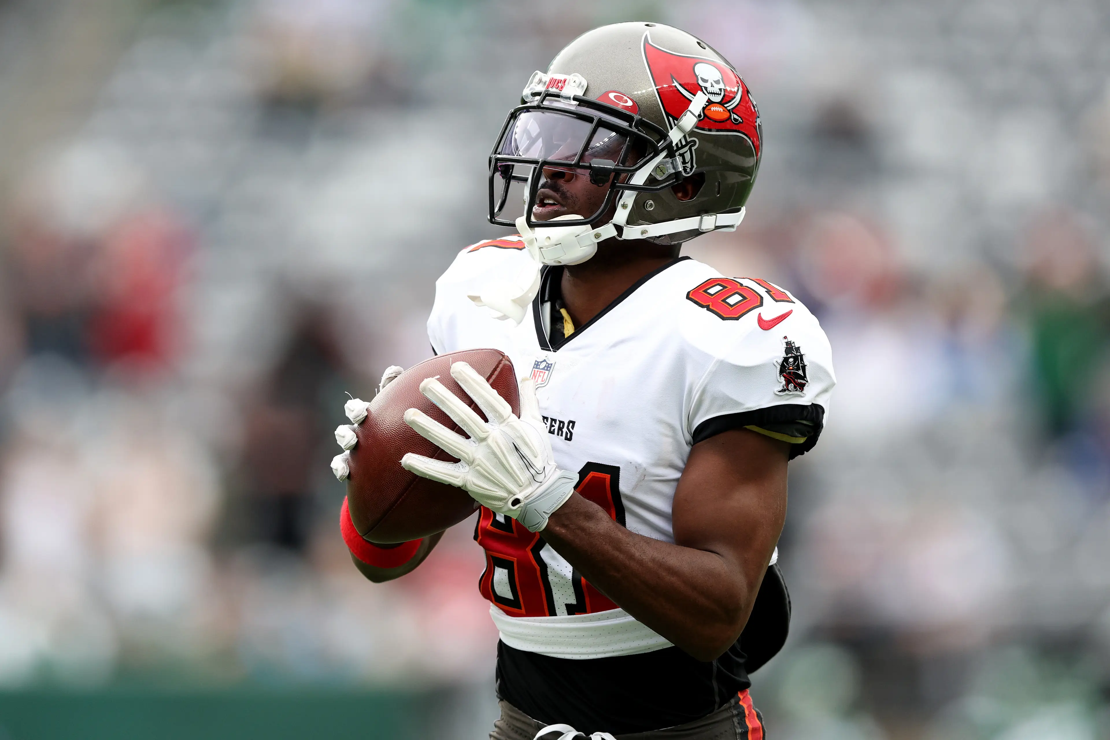 Antonio Brown was arrested while in Dubai and will now face the charges in the US (Elsa/Getty Images)