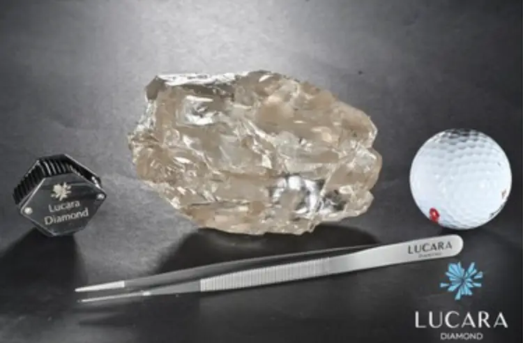 Random items for reference so you can understand just how large this diamond is (Lucara Diamond)