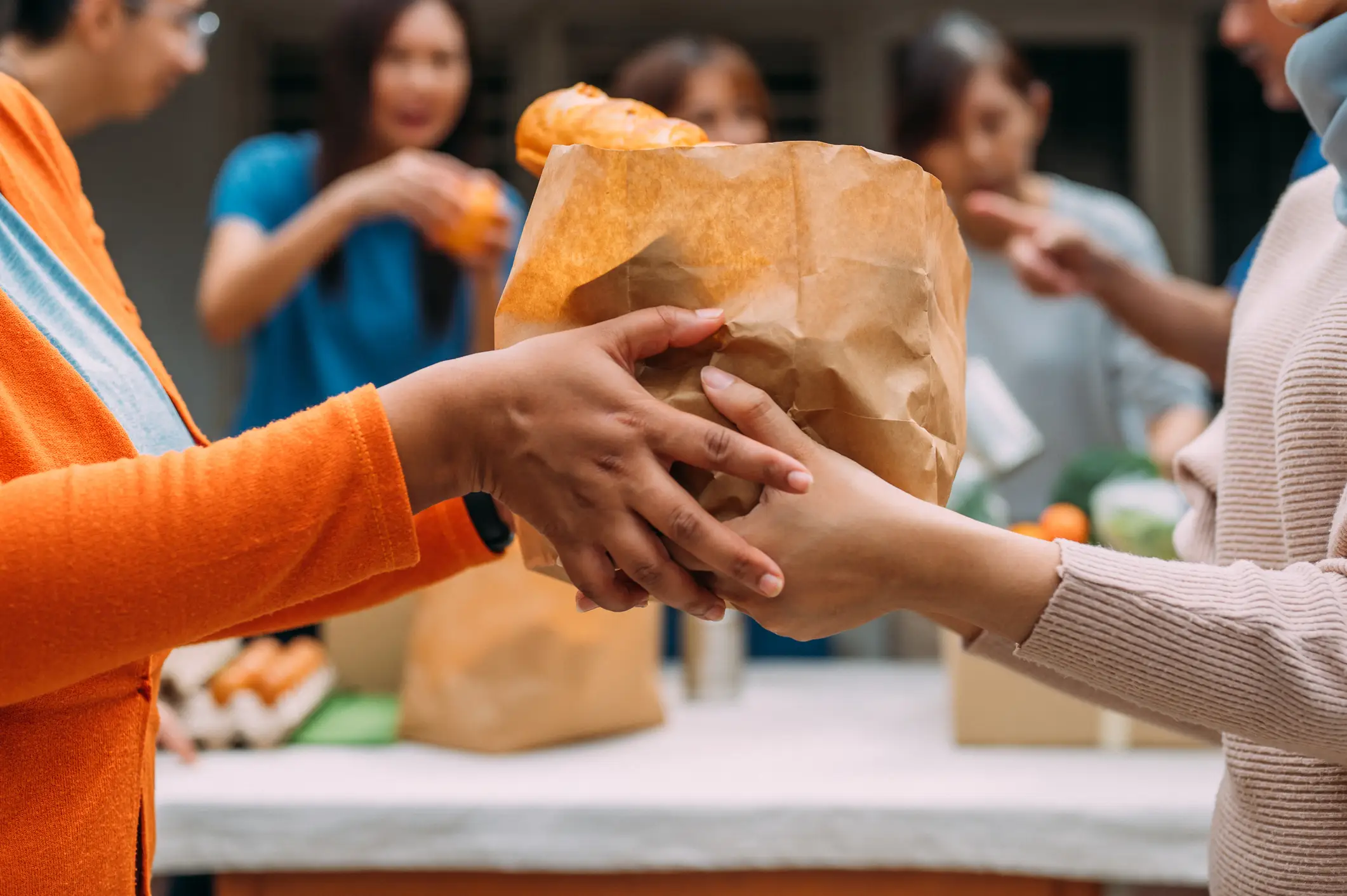 The same food was given out to a number of locals (Getty Stock Photo)