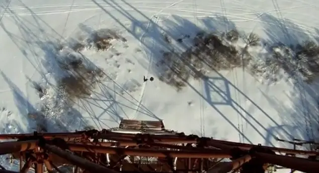 Miraculously he survived the fall though came away with some fractures (YouTube/@acz42)