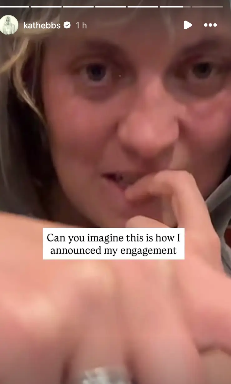 Kath Ebbs revealed that it had all been part of a prank rather than an official engagement (KathEbbs/Instagram)
