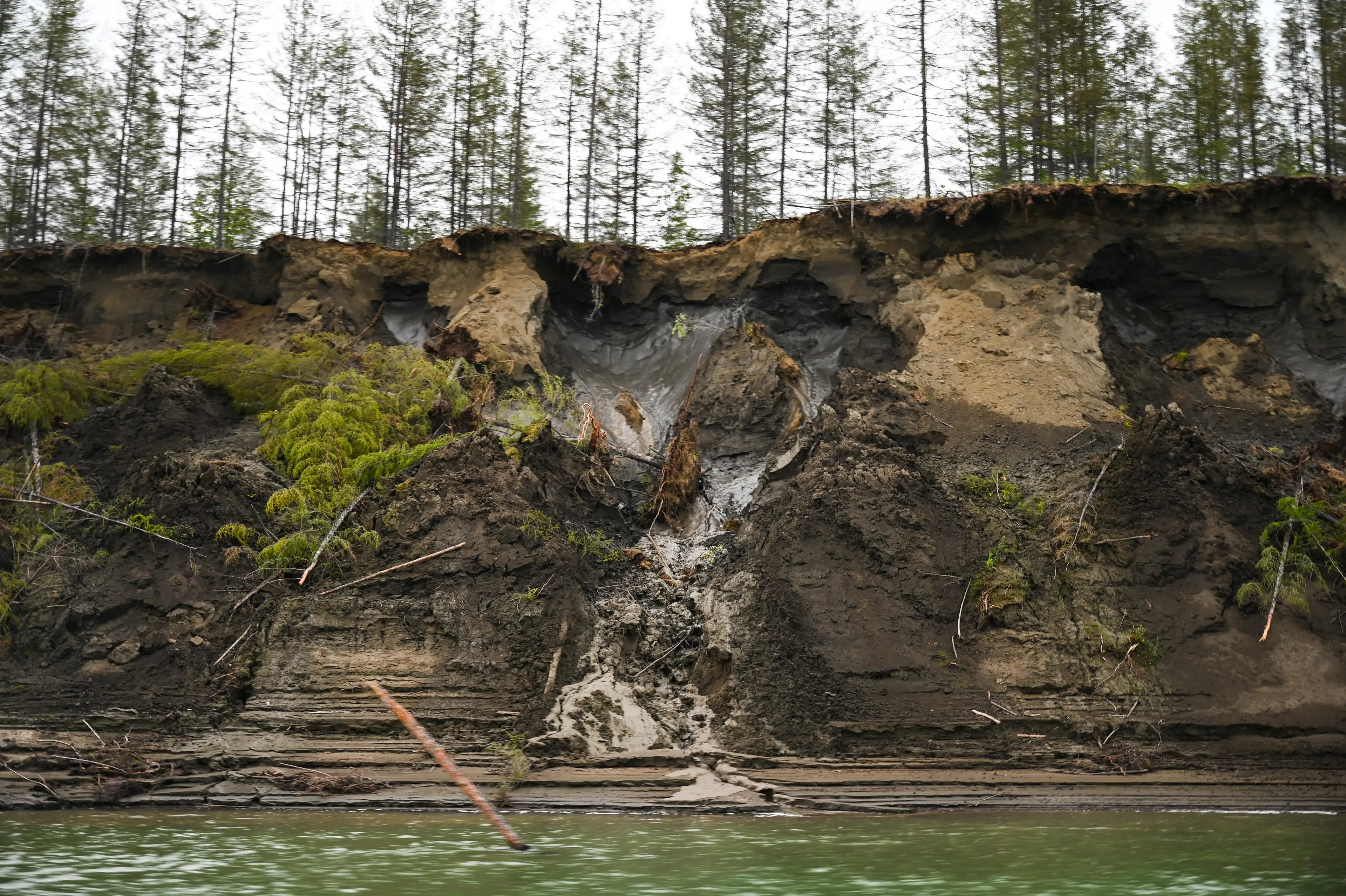 Siberia's permafrost is slowly melting.