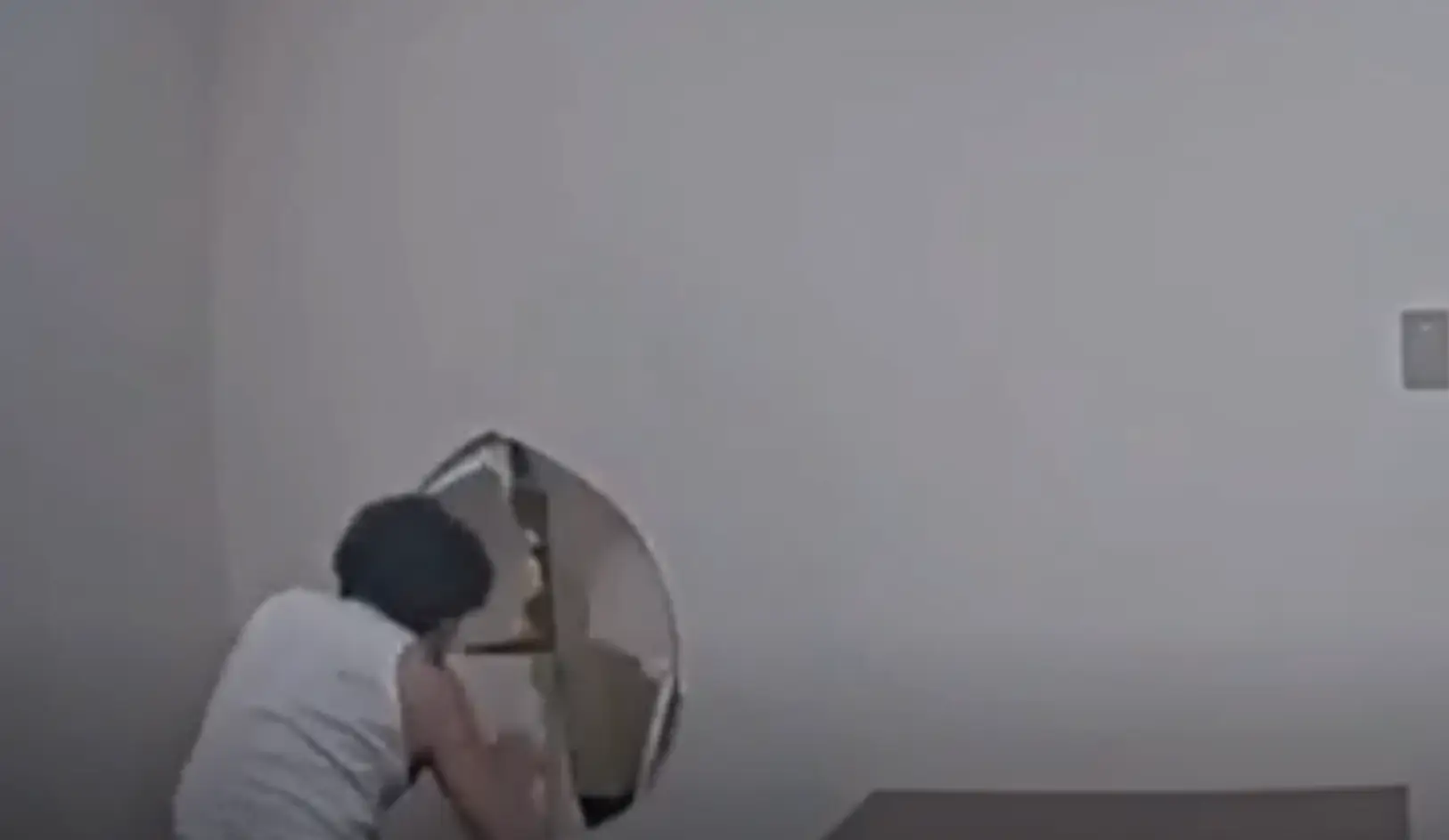 Mestre attempted to flee after breaking down the wall (Bernalillo County Sheriff's Office)