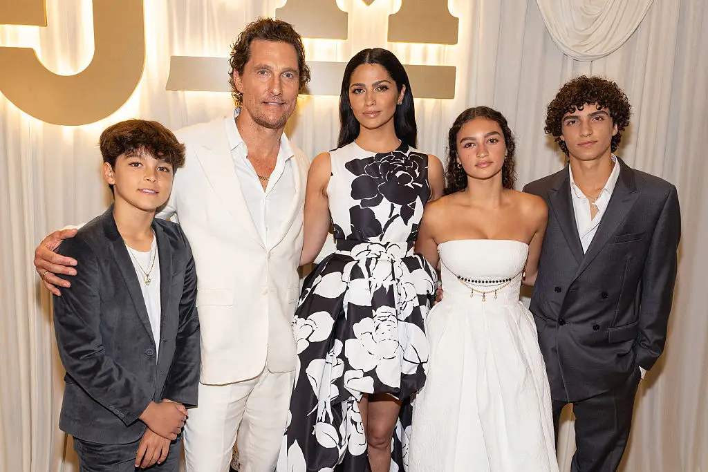 Matthew McConaughey, Camila Alves and their children (Rick Kern/FilmMagic)