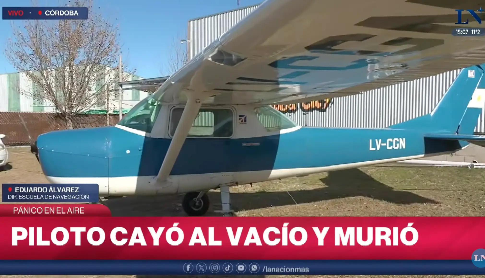 A photo of the plane (LA NACION)
