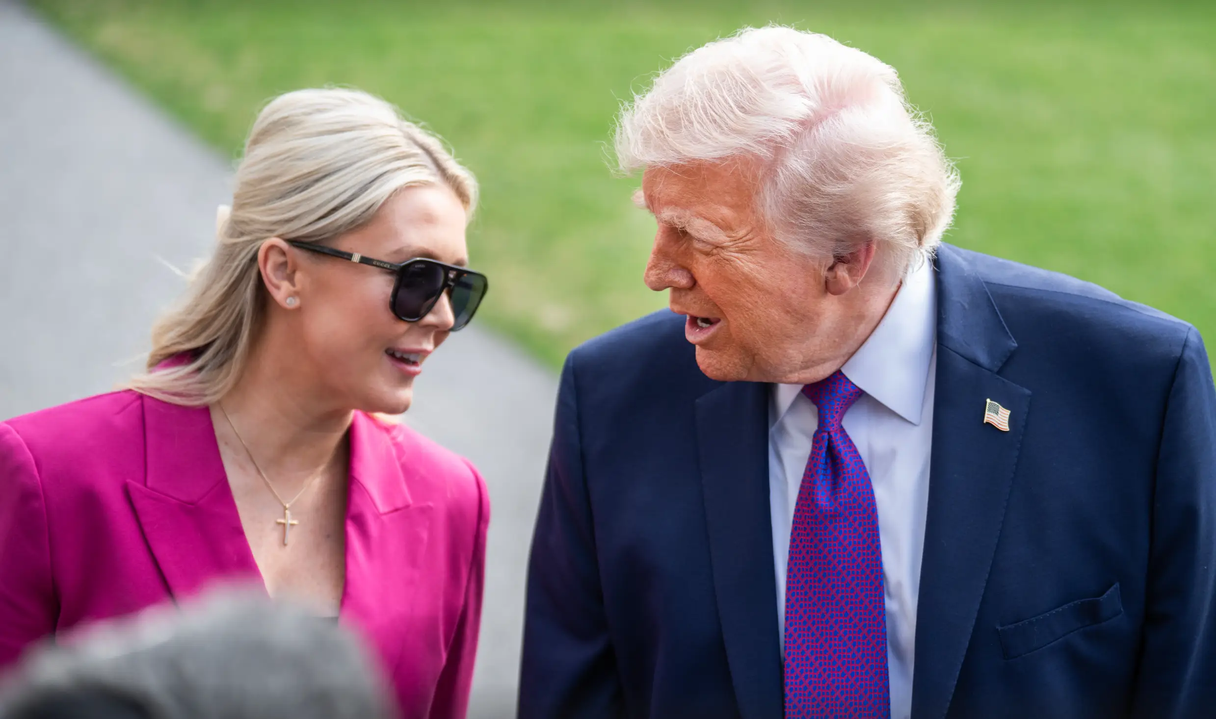 Karoline Leavitt became President Donald Trump's press secretary during his 2024 presidential campaign (Tom Williams/CQ-Roll Call, Inc via Getty Images)