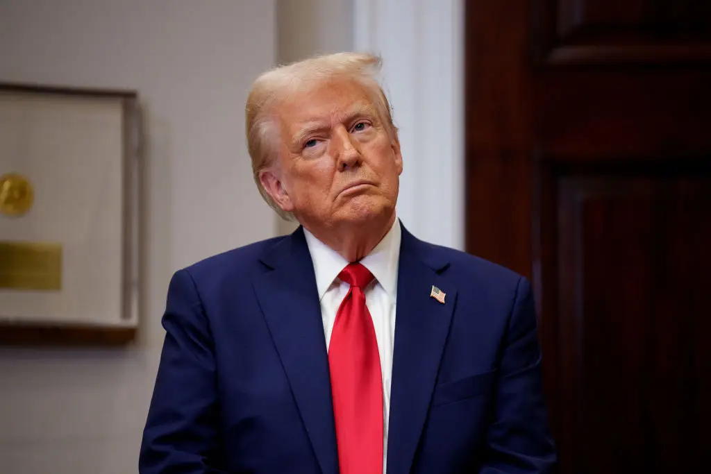 Trump has reportedly donated his salary since 2017. (Andrew Harnik/Getty Images)
