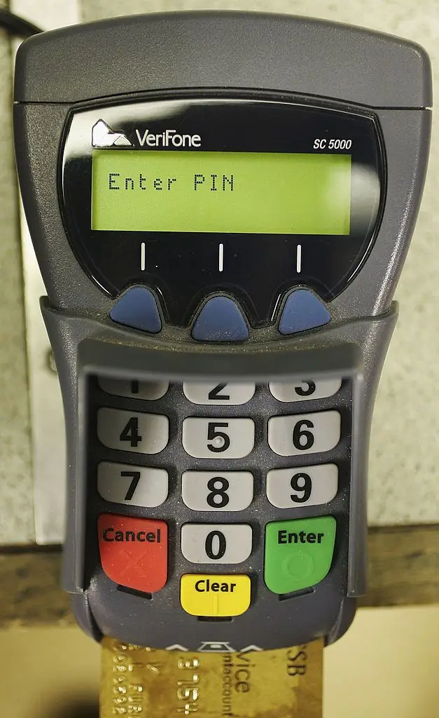 According to health experts speaking to HuffPost, the payment pin pads found in shops, supermarkets and coffee shops are among the biggest culprits when it comes to spreading illness (Photo Illustration by Christopher Furlong/Getty Images)