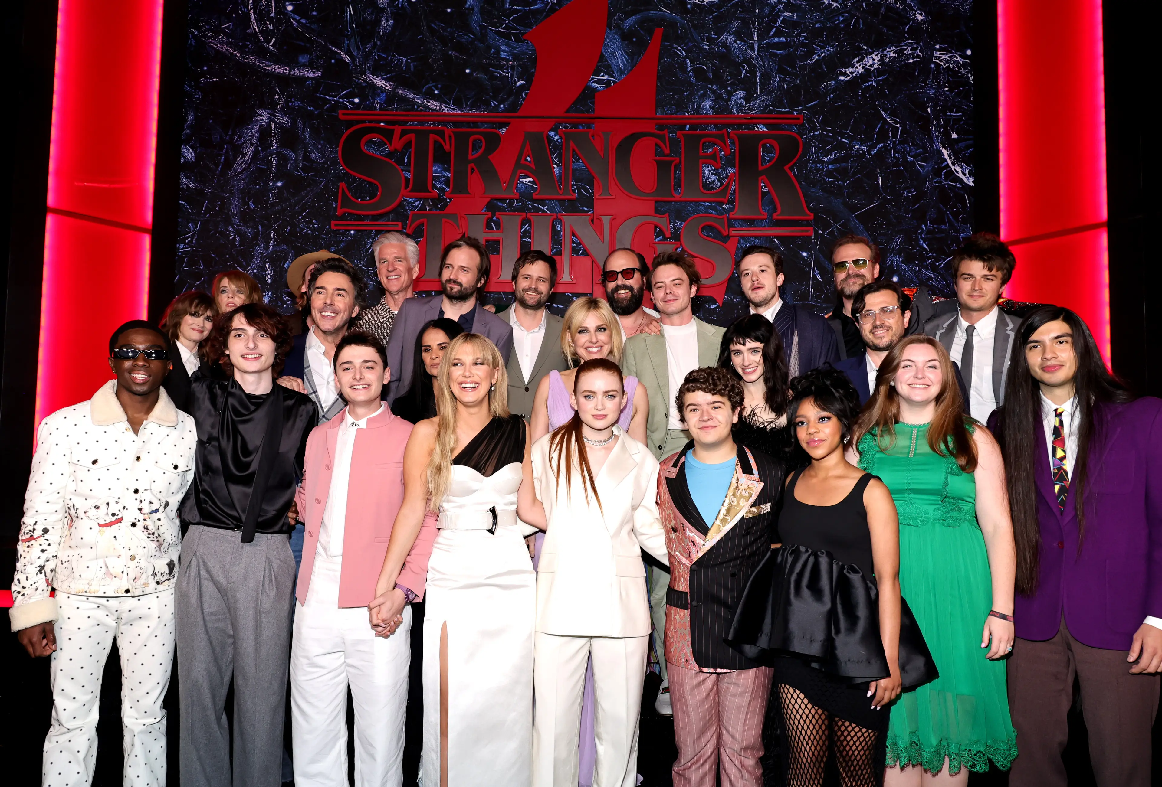 The Stranger Things cast at the season four premiere (Theo Wargo/Getty Images)