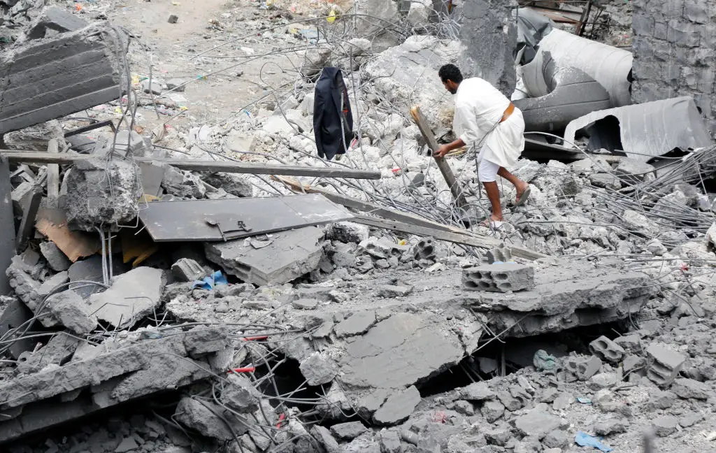 Messages referred to the Houthis in Yemen (Mohammed Hamoud/Getty Images)