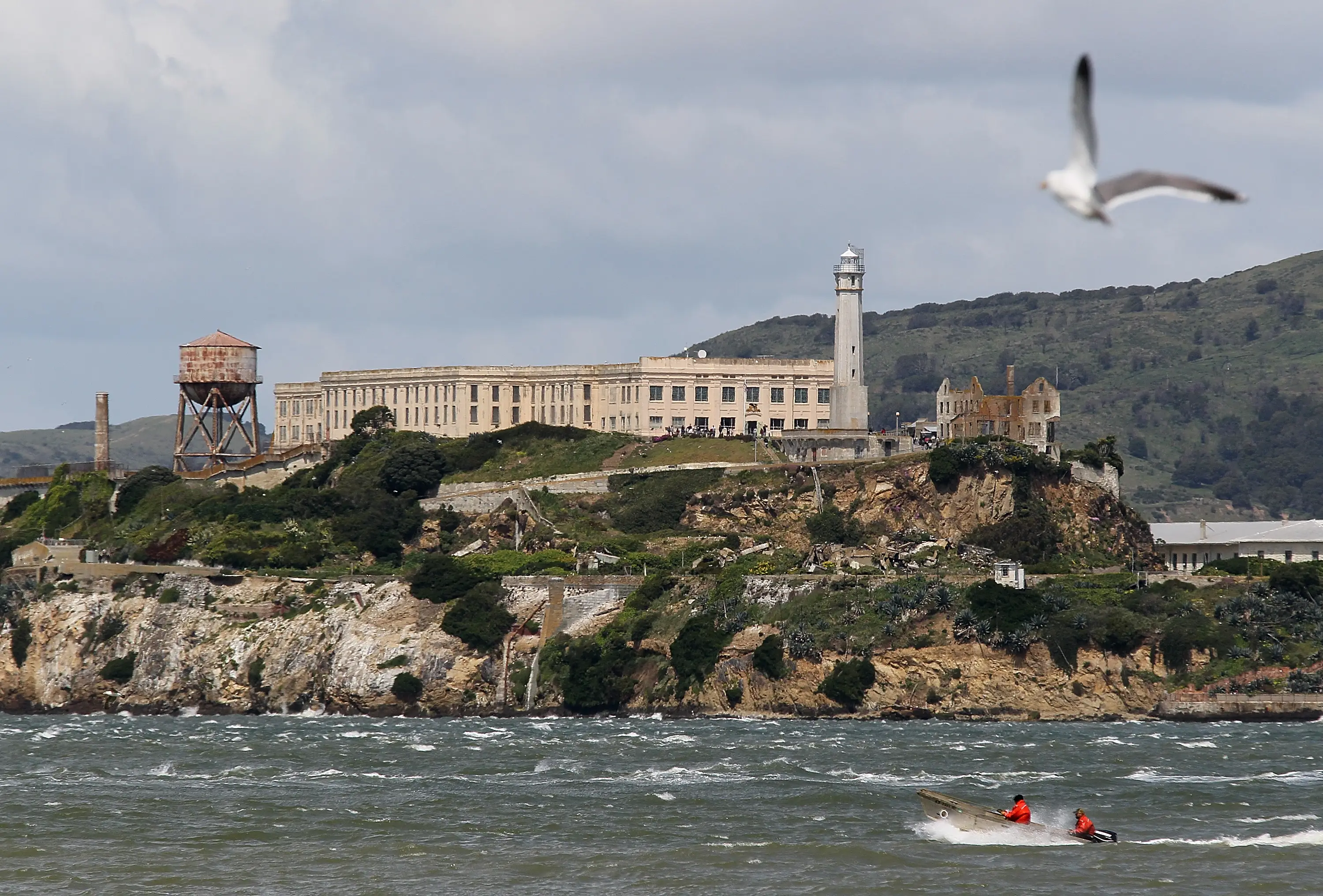 Alcatraz is in dire need of repairs if it were to reopen as a prison (Justin Sullivan/Getty Images)