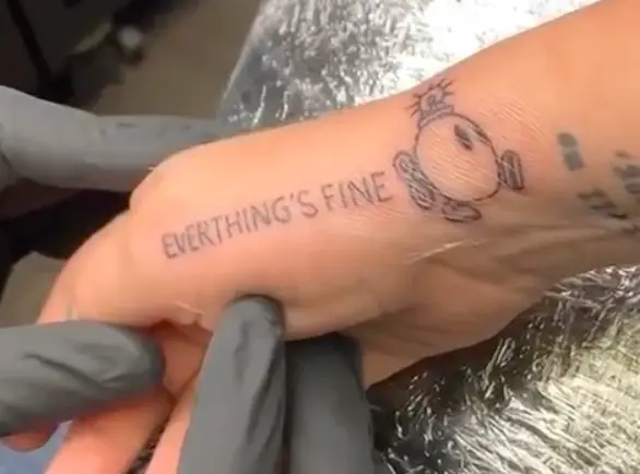 The tattoo had been designed by LaMattina's friend.