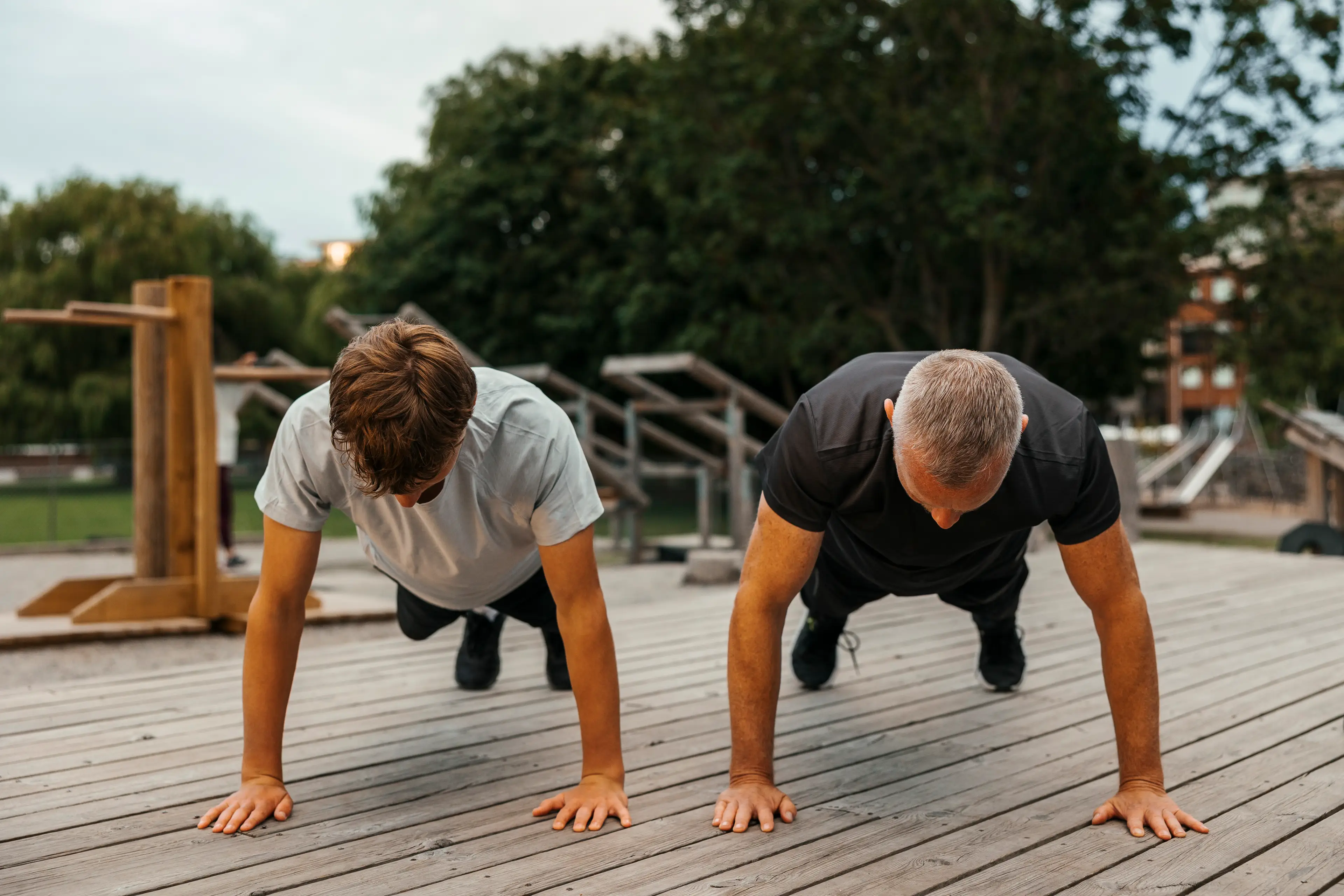 The actor's favorite 20-minute workout includes push-ups, squats and pull-ups (Getty Stock)