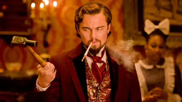 Leonardo DiCaprio as vile slave owner Calvin J. Candie (Sony Pictures)