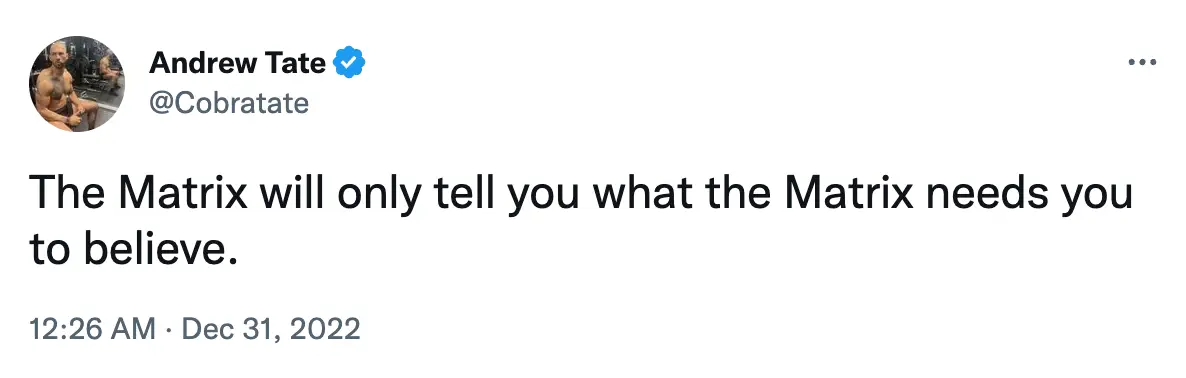 People are confused over how Tate has been able to tweet since being arrested.