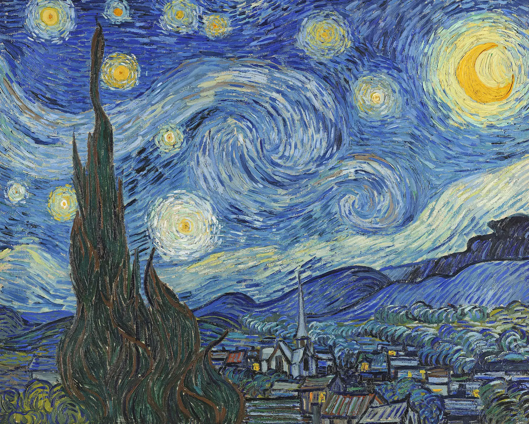 Van Gogh completed Starry Night in the late 1880s ( Art Images via Getty Image)