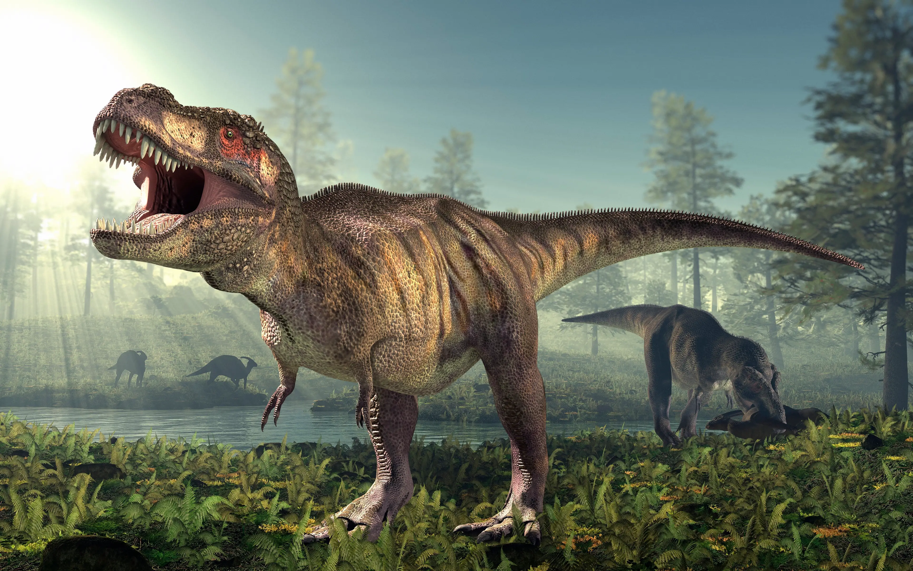 The T-Rex has long been depicted looking reptilian in popular media (Getty Stock Image)