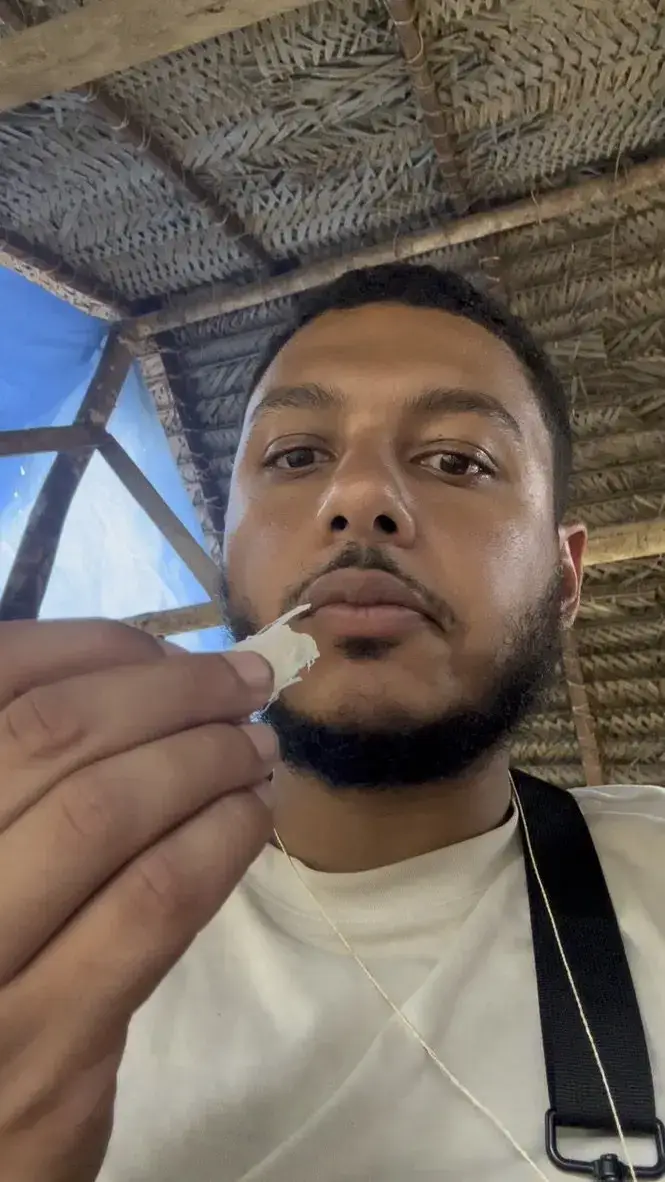 The Brit said he was welcomed by the tribe with 'open arms' (Marwan Busin/SWNS)