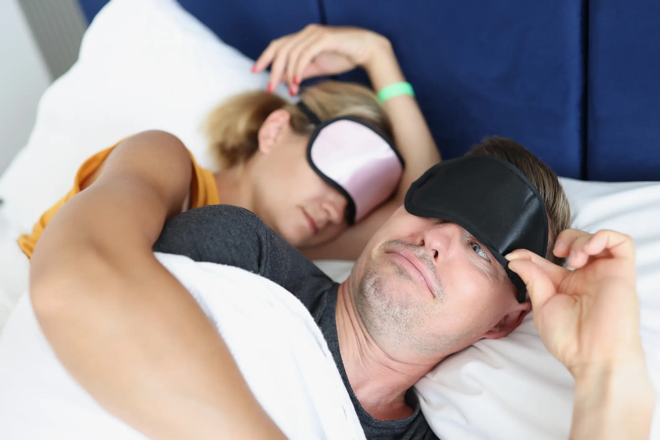 Maybe let the sleeping masks do their job and don't think up anything freaky! (Getty stock)