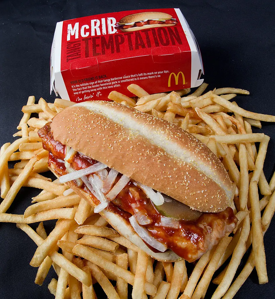 McDonald's McRib is Mike's least favorite item (PAUL J. RICHARDS/AFP via Getty Images)