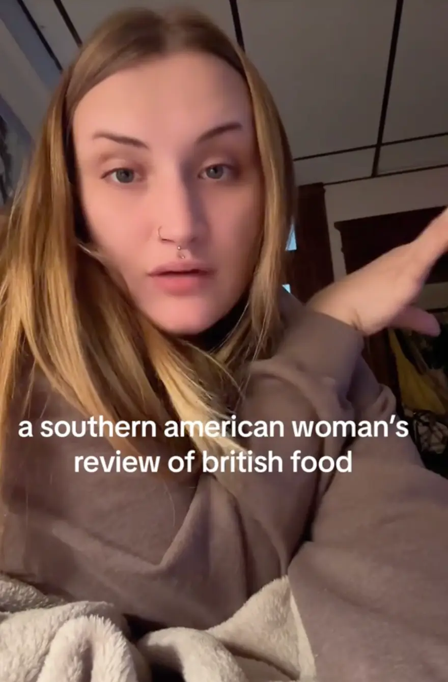 The New Jersey local described UK food as "terrible".