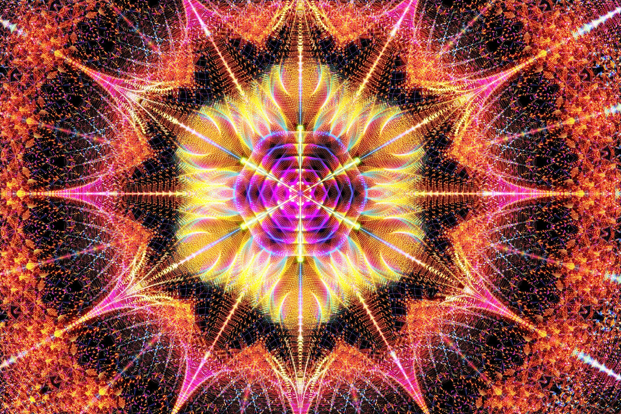 It can feel like you're looking at a kaleidoscope (Getty Images)