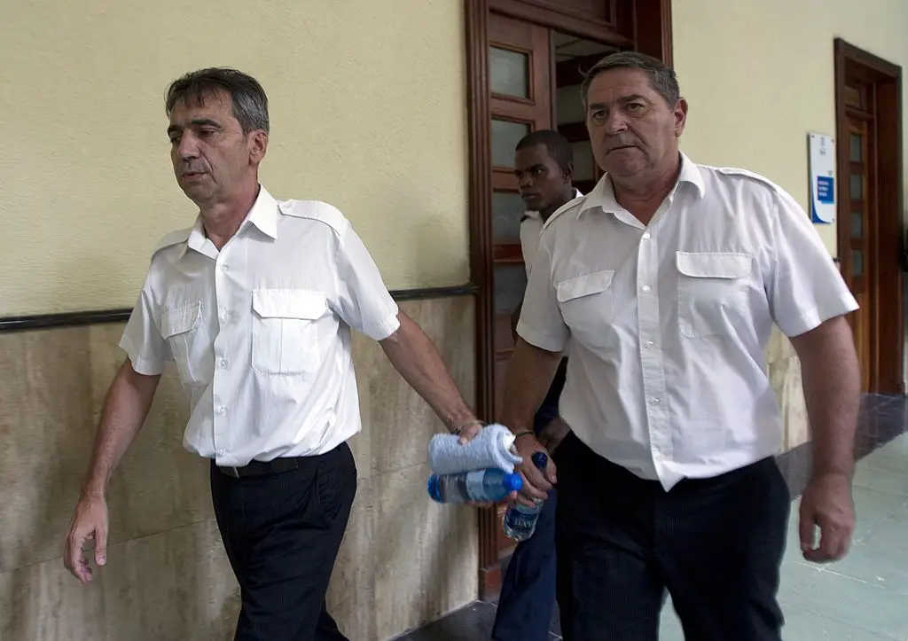 The pair denied having any knowledge of the 26 cases of cocaine (ERIKA SANTELICES/AFP via Getty Images)