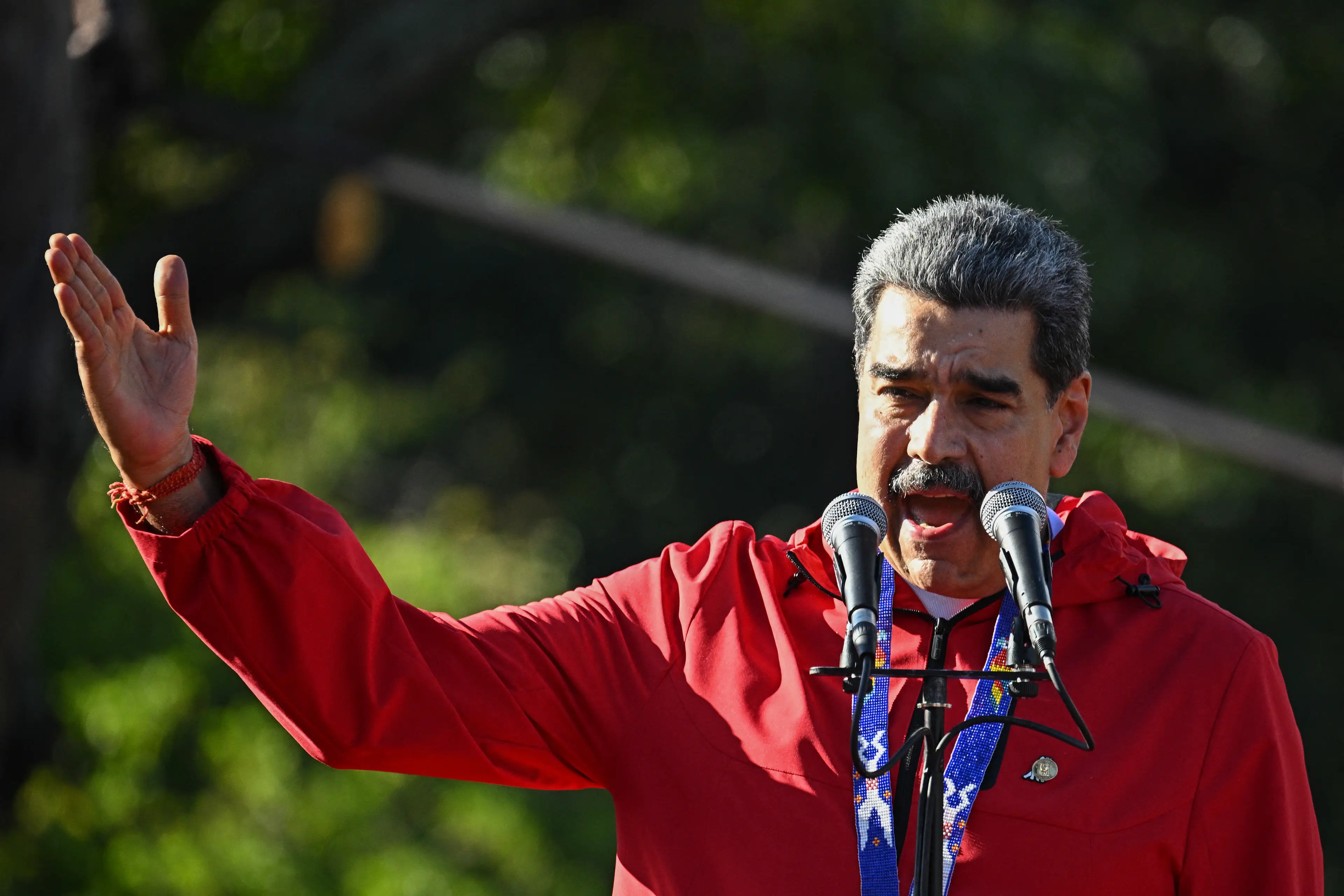 The Venezuelan President has reportedly been pushing back against the US' threats (FEDERICO PARRA/AFP via Getty Images)