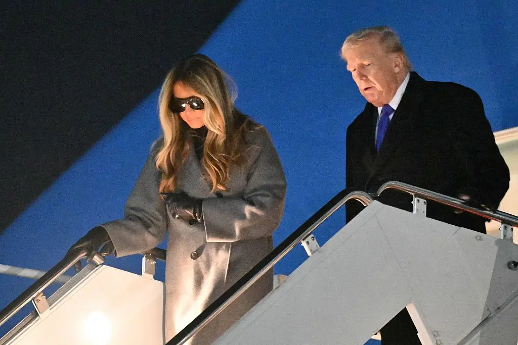 Melania likes sunglasses so much, she wears them at night (Mandel NGAN / AFP via Getty Images)