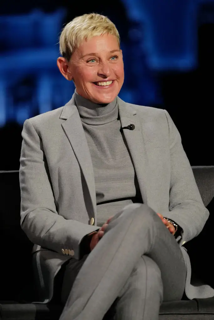 Ellen DeGeneres appearing as a guest on 'Jimmy Kimmel Live!' (Randy Holmes via Getty Images)