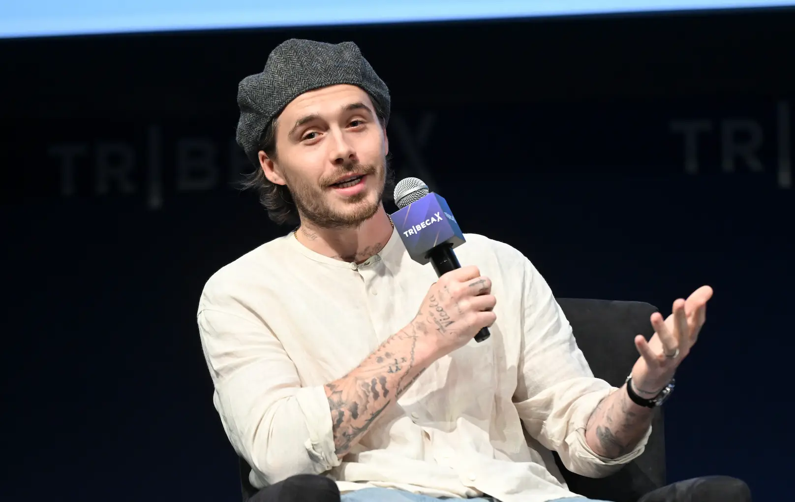 Brooklyn Beckham Peltz took to Instagram to share a recipe for a pasta dish (Noam Galai/Getty Images for Tribeca Festival)