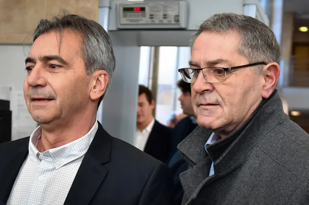 Pascal Fauret - seen right - and Bruno Odos were arrested in 2013 (GERARD JULIEN/AFP via Getty Images)