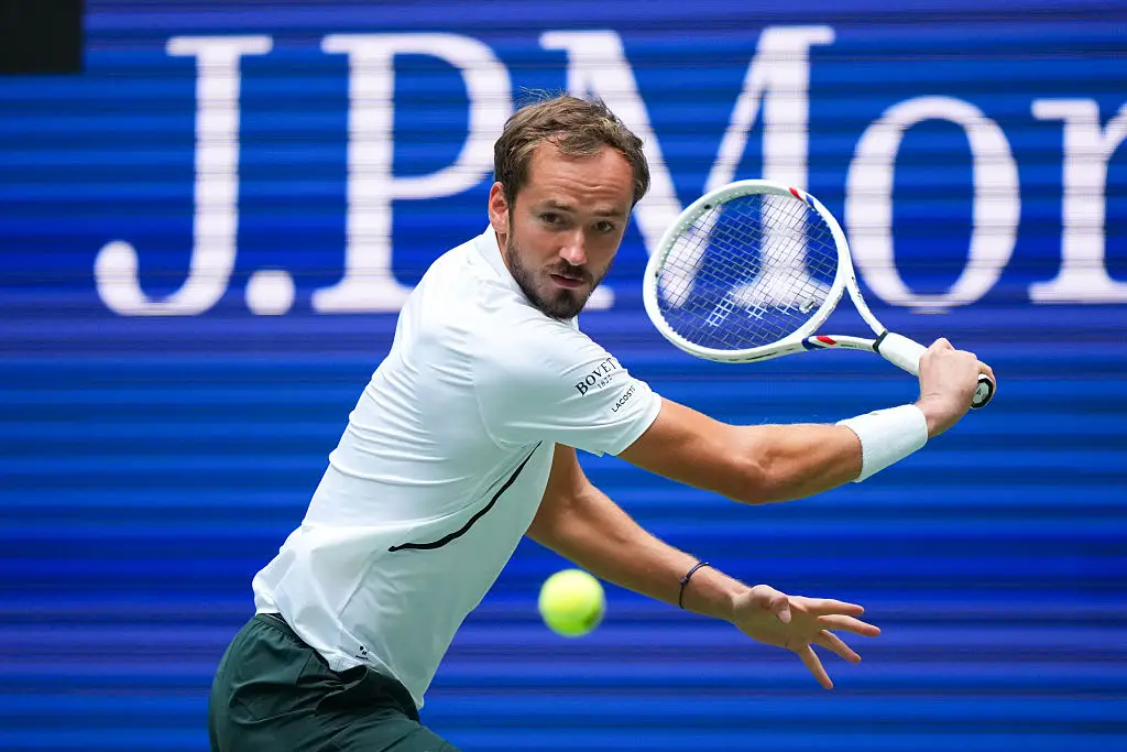 Daniil Medvedev started the US Open strong (Photo by Garrett Ellwood/USTA via Getty Images)