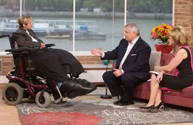 Mandy appearing on British breakfast show This Morning.