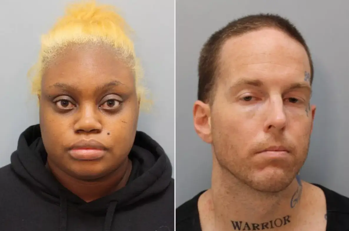 Gloria Williams and Brian Coulter pictured in custody (Harris County Sheriff)
