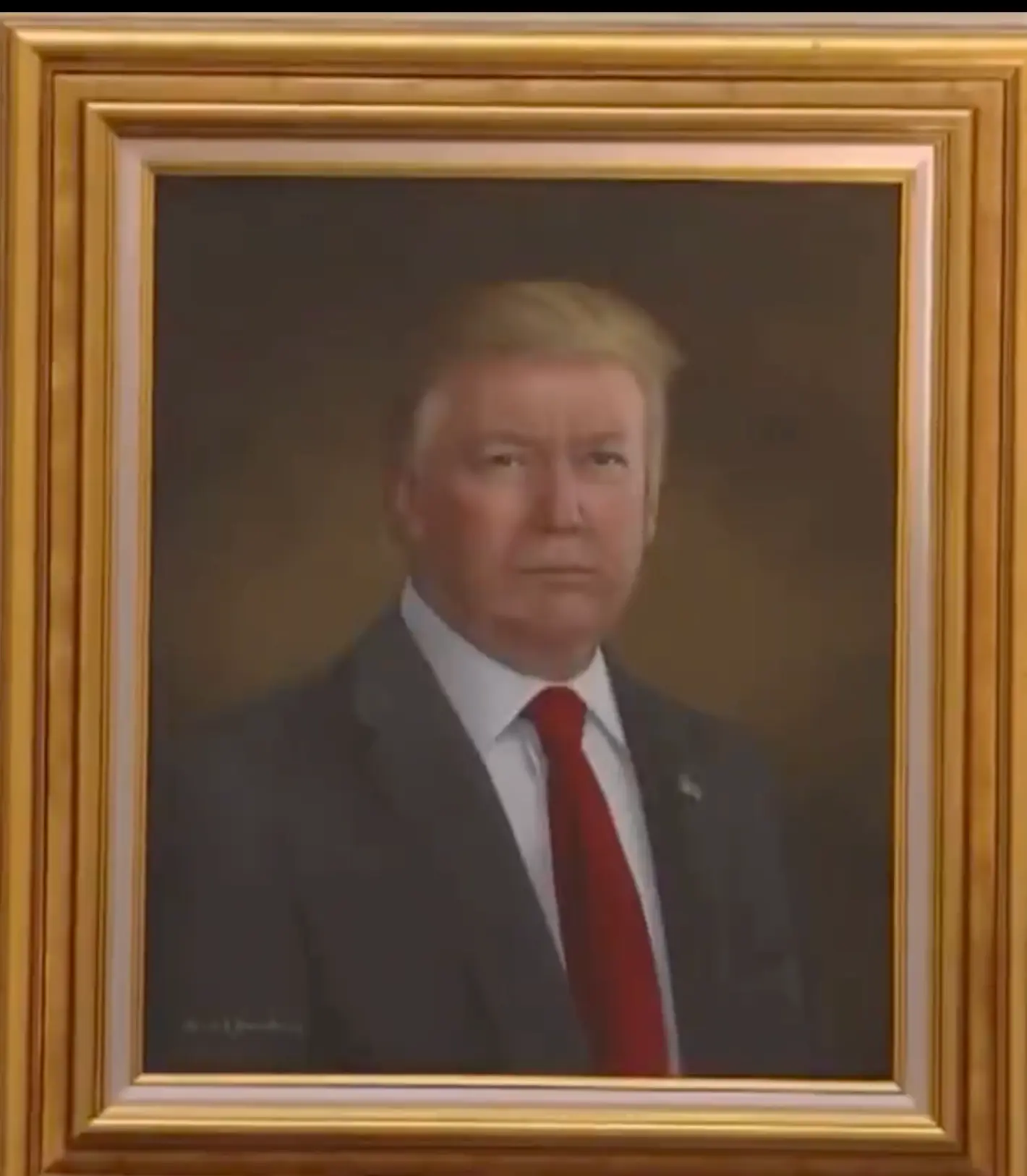 The portrait that was unveiled back in 2019 (CBS Denver)