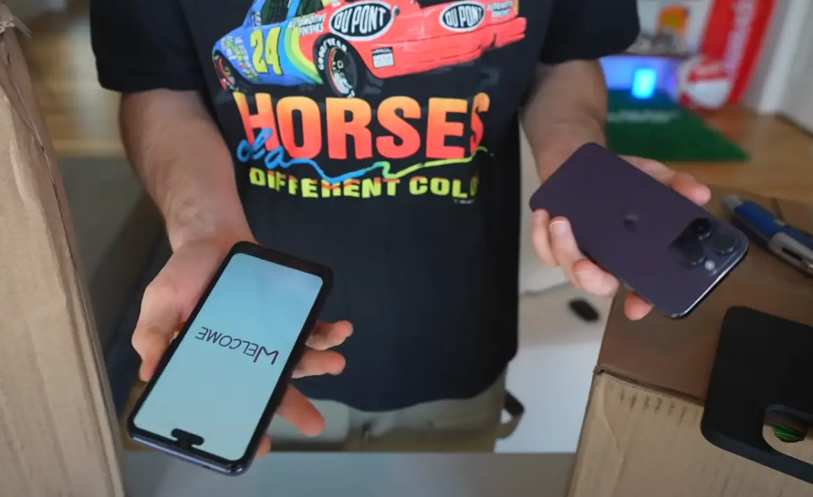 Nevel was left with tons of fake products. (YouTube/Harrison Nevel)