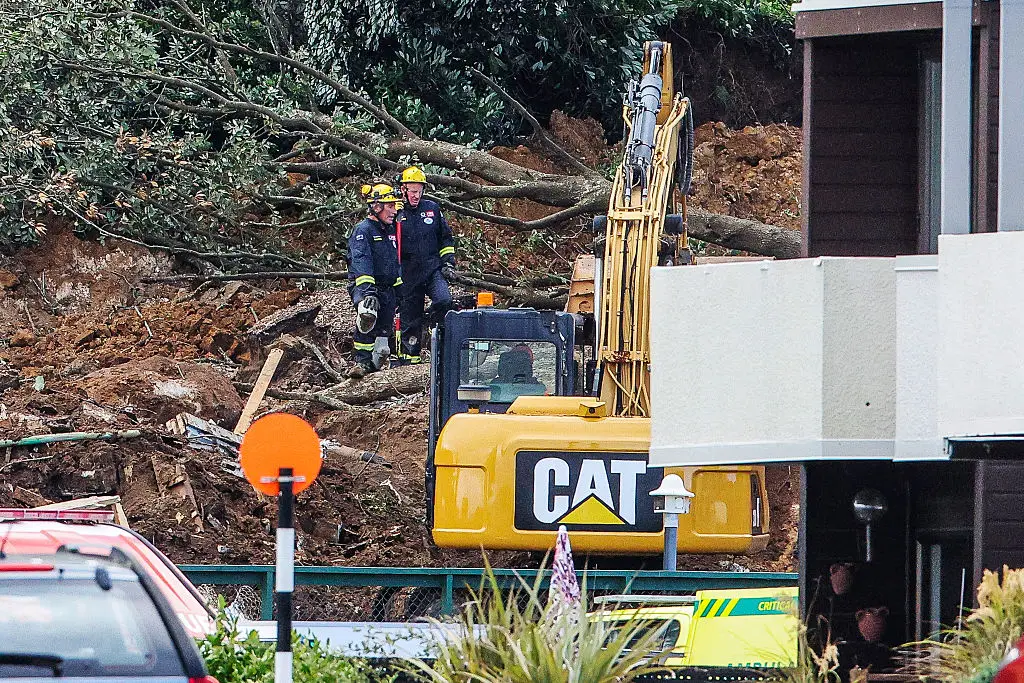 Rescue efforts have been ongoing for hours at Mount Maunganui (DJ MILLS / AFP via Getty Images)