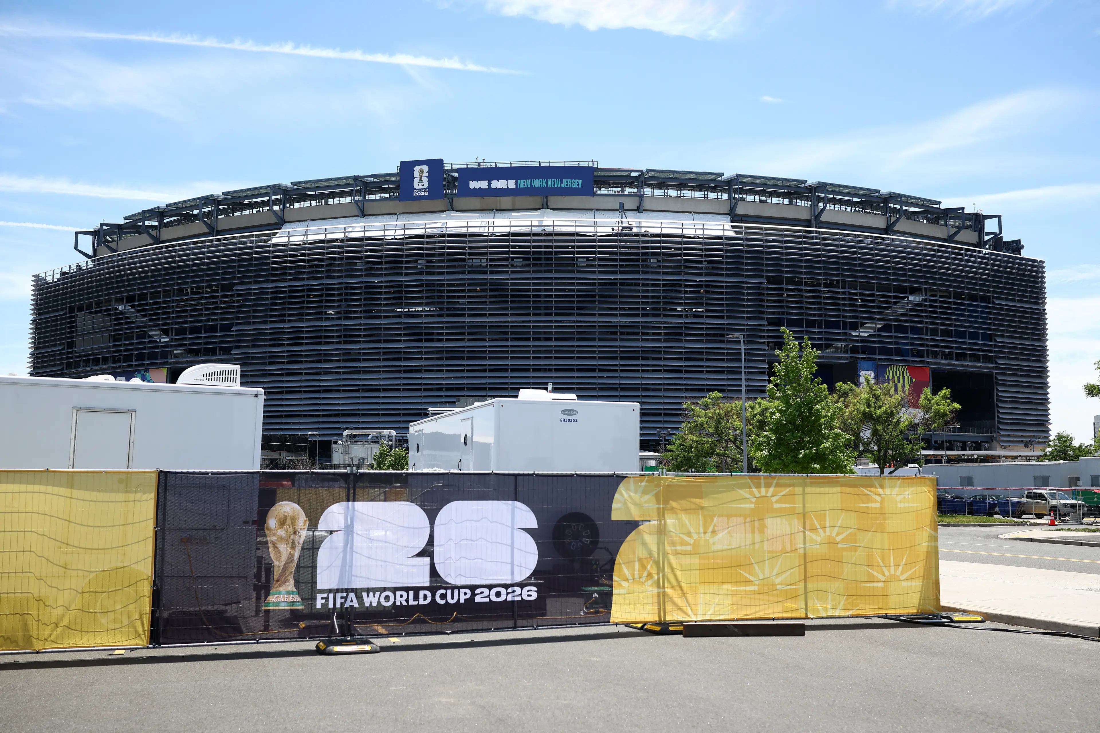 The New York New Jersey Stadium has been temporarily renamed the MetLife Stadium (CHARLY TRIBALLEAU / AFP via Getty Images)