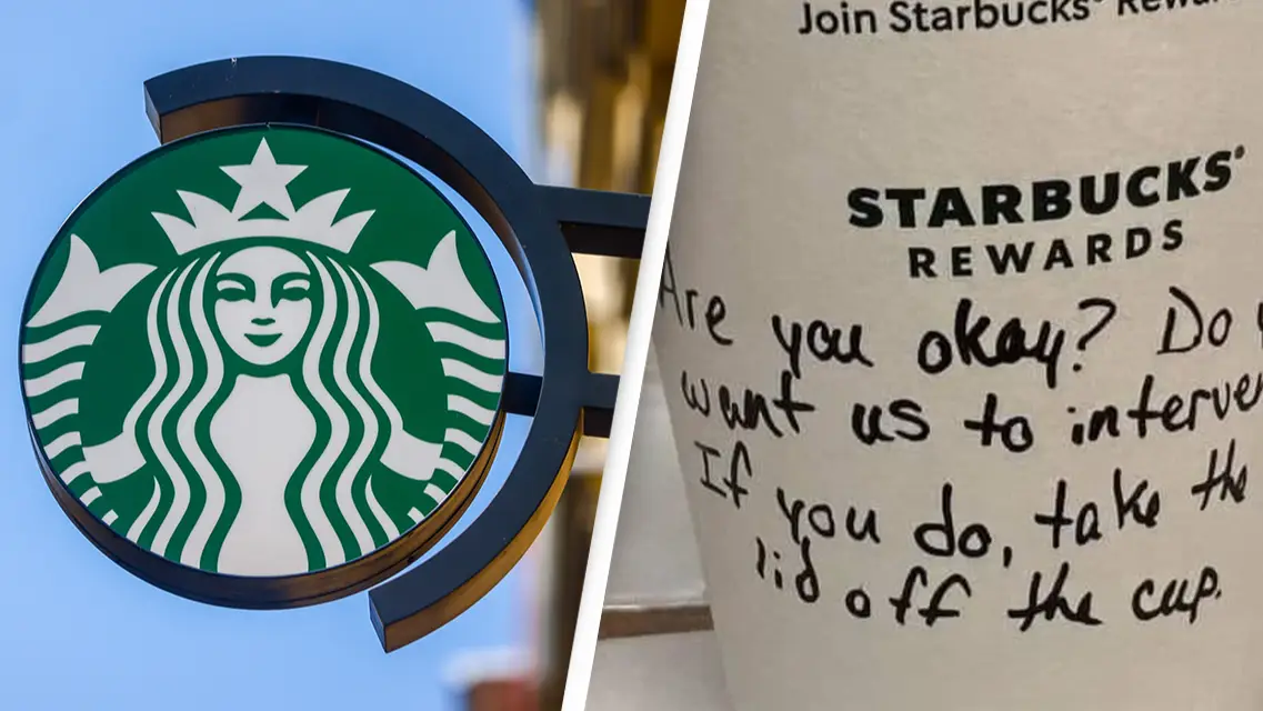 Starbucks barista praised for leaving secret note on cup to help young woman