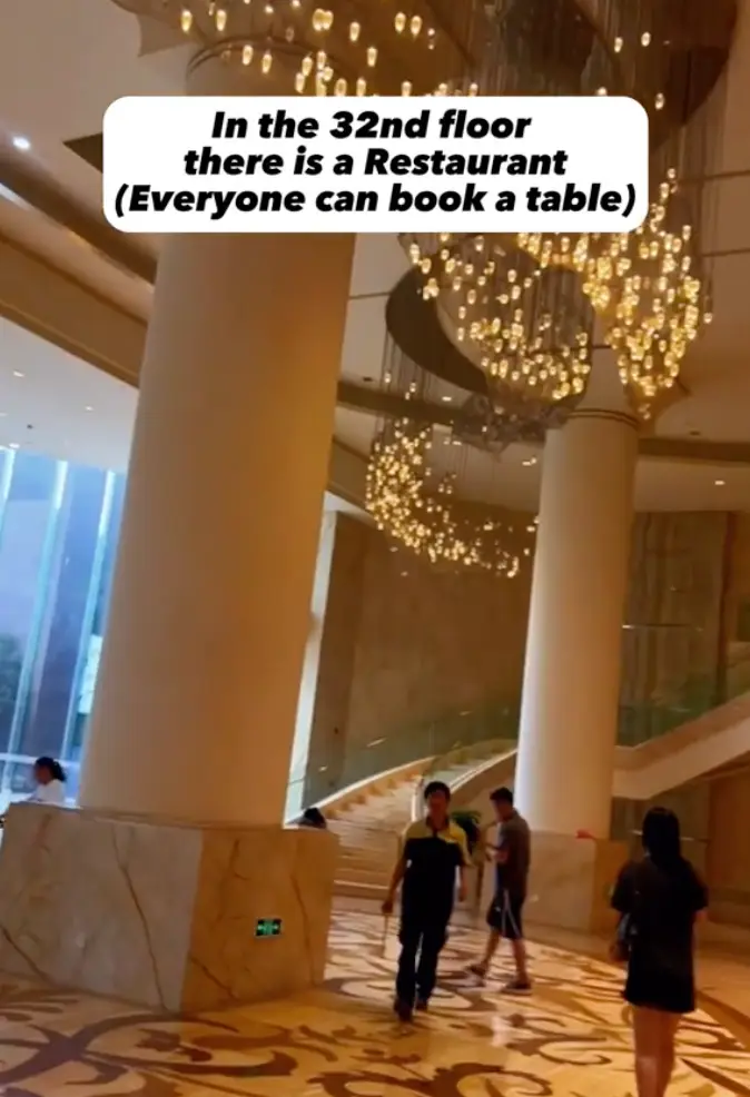 The building certainly looks swanky.