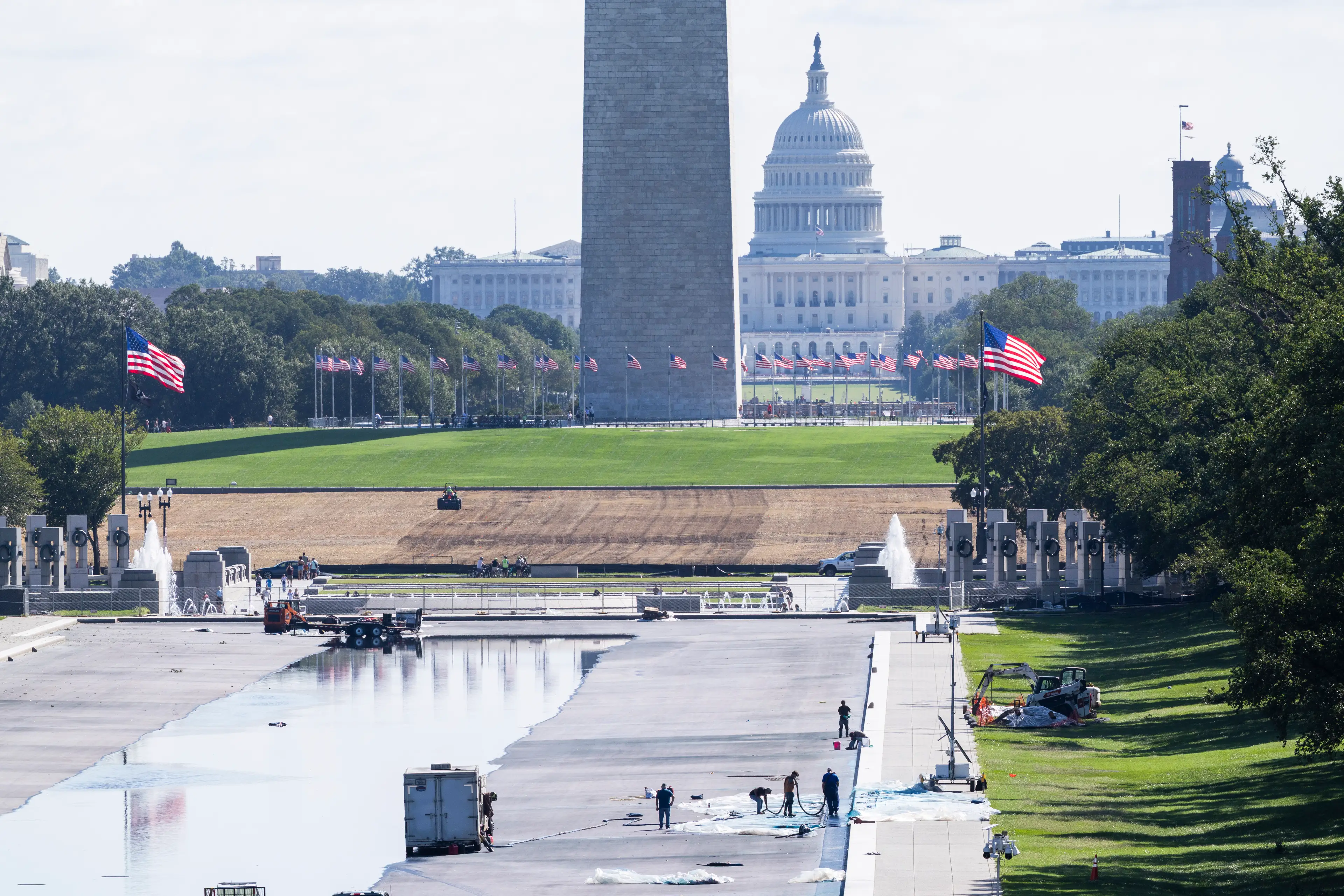 The Reflecting Pool has been in the news a lot in recent weeks (Finn Gomez/Getty Images)