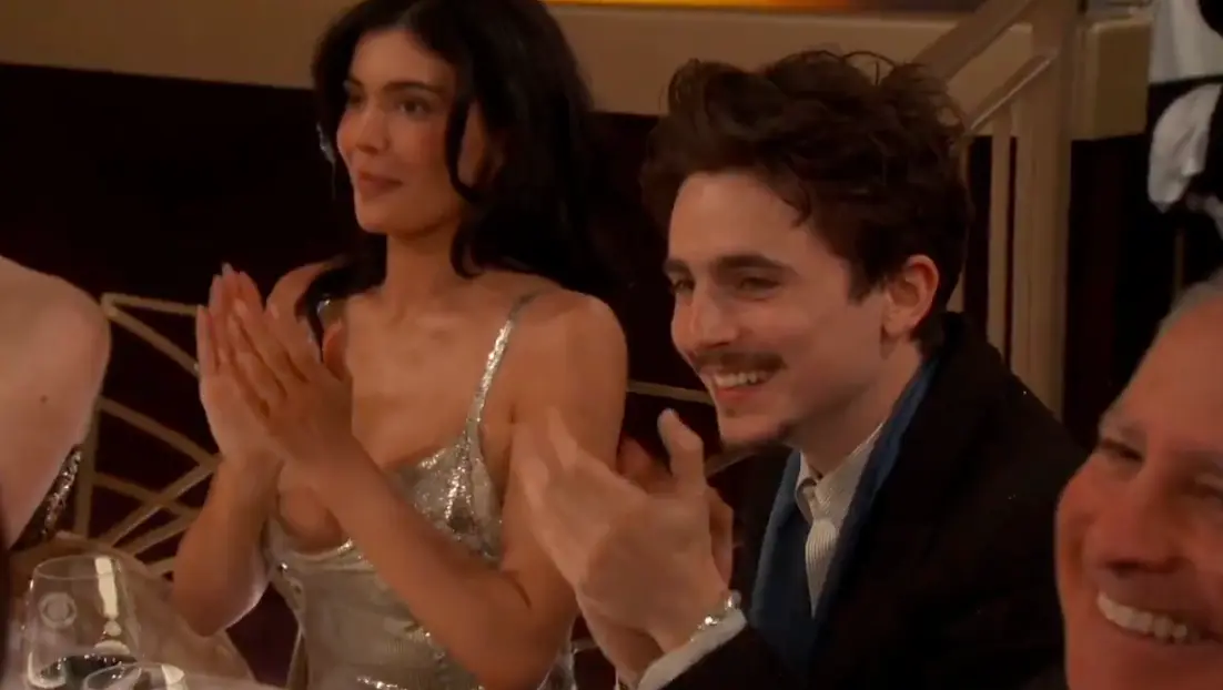 Kylie Jenner joined her boyfriend Timothée Chalamet at the 2025 Golden Globes (CBS)